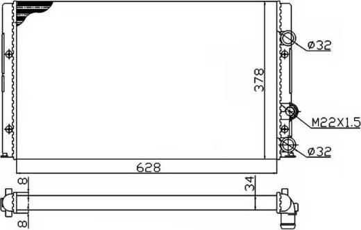 NRF 50457A - Jäähdytin,moottorin jäähdytys inparts.fi