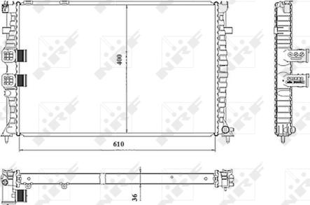 NRF 50468 - Jäähdytin,moottorin jäähdytys inparts.fi