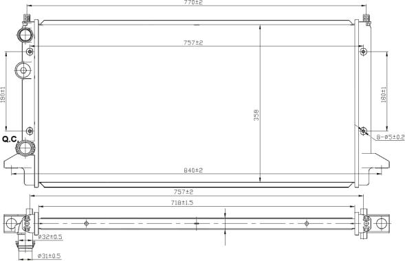 NRF 58950 - Jäähdytin,moottorin jäähdytys inparts.fi