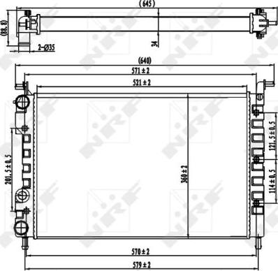 NRF 58219 - Jäähdytin,moottorin jäähdytys inparts.fi