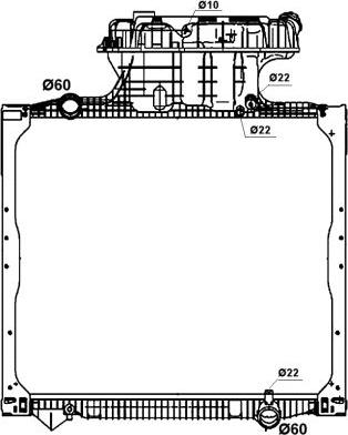 NRF 58279 - Jäähdytin,moottorin jäähdytys inparts.fi