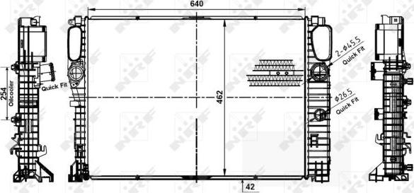 NRF 53979 - Jäähdytin,moottorin jäähdytys inparts.fi