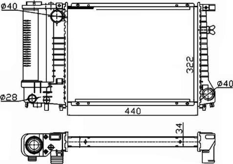 NRF 53426A - Jäähdytin,moottorin jäähdytys inparts.fi