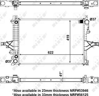 NRF 53532 - Jäähdytin,moottorin jäähdytys inparts.fi