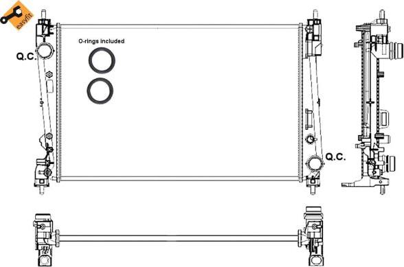 NRF 53017 - Jäähdytin,moottorin jäähdytys inparts.fi