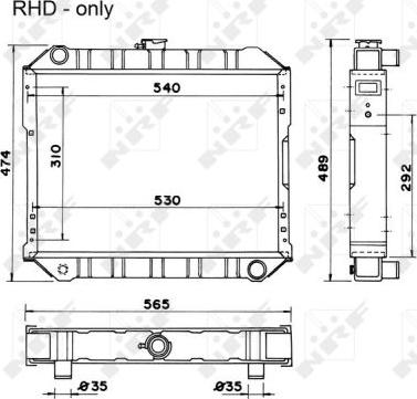 NRF 52038 - Jäähdytin,moottorin jäähdytys inparts.fi