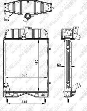 NRF 52145 - Jäähdytin,moottorin jäähdytys inparts.fi