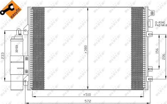 NRF 35967 - Lauhdutin, ilmastointilaite inparts.fi