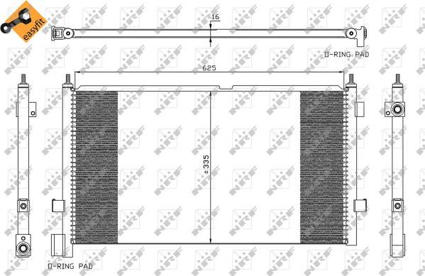 NRF 35591 - Lauhdutin, ilmastointilaite inparts.fi