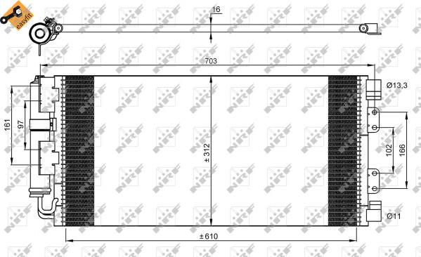 NRF 35548 - Lauhdutin, ilmastointilaite inparts.fi