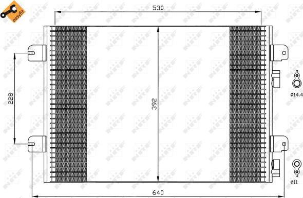 NRF 35542 - Lauhdutin, ilmastointilaite inparts.fi