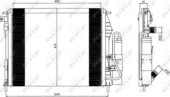 NRF 35547 - Lauhdutin, ilmastointilaite inparts.fi