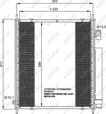 NRF 35562 - Lauhdutin, ilmastointilaite inparts.fi