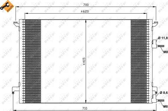 NRF 35516 - Lauhdutin, ilmastointilaite inparts.fi