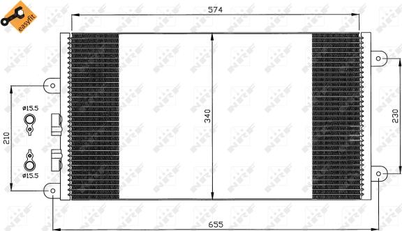 NRF 35532 - Lauhdutin, ilmastointilaite inparts.fi