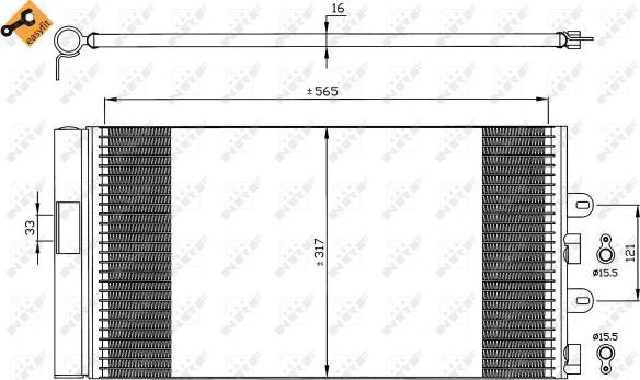 NRF 35606 - Lauhdutin, ilmastointilaite inparts.fi