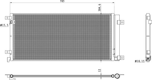 NRF 350494 - Lauhdutin, ilmastointilaite inparts.fi