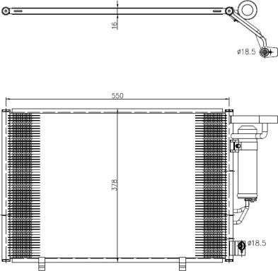 NRF 350456 - Lauhdutin, ilmastointilaite inparts.fi