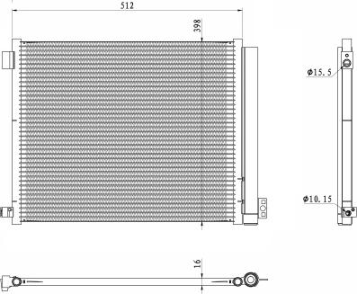 NRF 350469 - Lauhdutin, ilmastointilaite inparts.fi