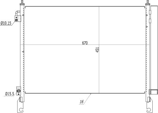 NRF 350460 - Lauhdutin, ilmastointilaite inparts.fi