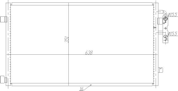 NRF 350467 - Lauhdutin, ilmastointilaite inparts.fi