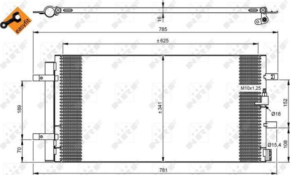 NRF 350046 - Lauhdutin, ilmastointilaite inparts.fi