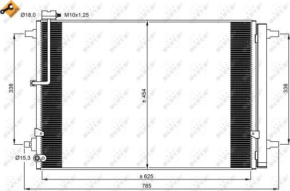 NRF 350059 - Lauhdutin, ilmastointilaite inparts.fi