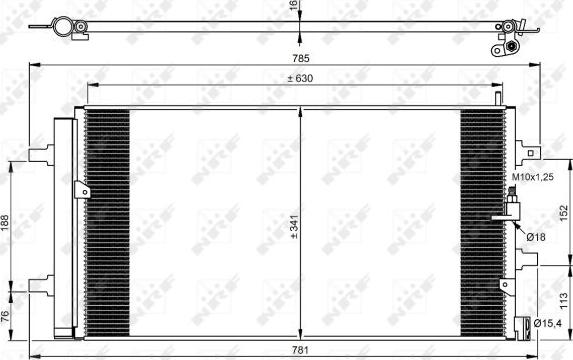 NRF 350069 - Lauhdutin, ilmastointilaite inparts.fi