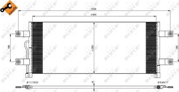 NRF 350075 - Lauhdutin, ilmastointilaite inparts.fi