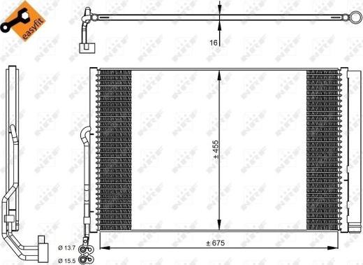 NRF 350324 - Lauhdutin, ilmastointilaite inparts.fi