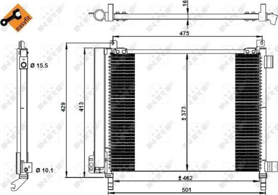 NRF 350228 - Lauhdutin, ilmastointilaite inparts.fi