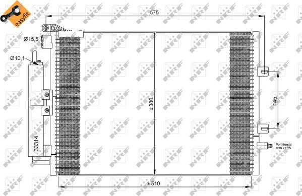 NRF 35897 - Lauhdutin, ilmastointilaite inparts.fi