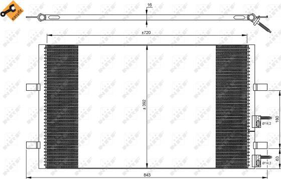 NRF 35846 - Lauhdutin, ilmastointilaite inparts.fi