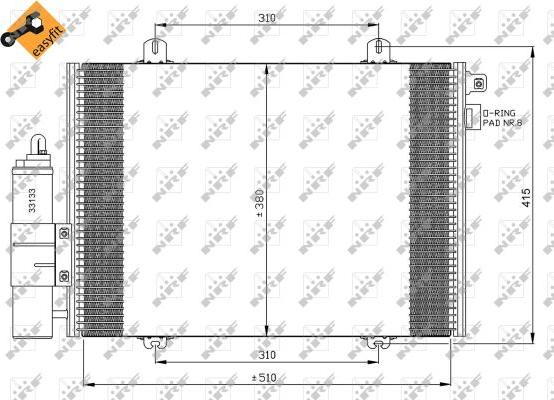 NRF 35379 - Lauhdutin, ilmastointilaite inparts.fi