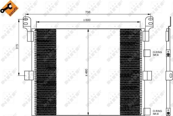 NRF 35788 - Lauhdutin, ilmastointilaite inparts.fi