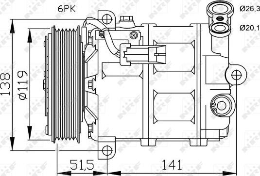 NRF 32499G - Kompressori, ilmastointilaite inparts.fi