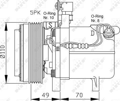 NRF 32490 - Kompressori, ilmastointilaite inparts.fi