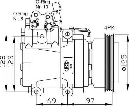 NRF 32445G - Kompressori, ilmastointilaite inparts.fi