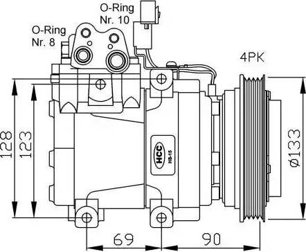 NRF 32446G - Kompressori, ilmastointilaite inparts.fi