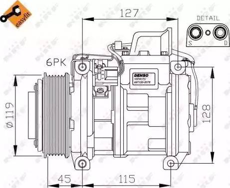 NRF 32453G - Kompressori, ilmastointilaite inparts.fi