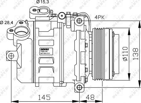 NRF 32465G - Kompressori, ilmastointilaite inparts.fi