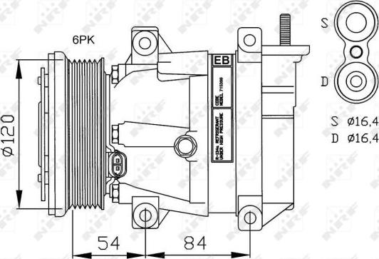 NRF 32484G - Kompressori, ilmastointilaite inparts.fi