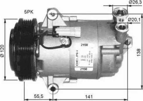 NRF 32486G - Kompressori, ilmastointilaite inparts.fi