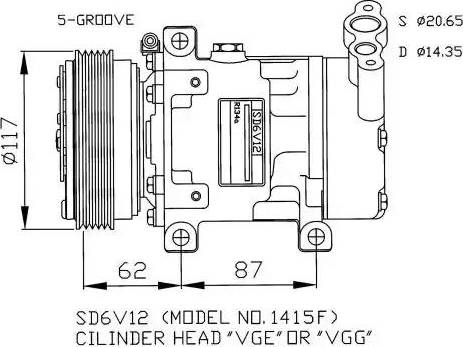 NRF 32431G - Kompressori, ilmastointilaite inparts.fi