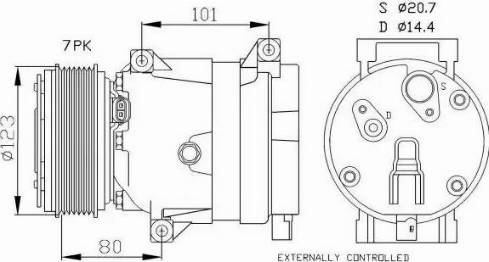 NRF 32422G - Kompressori, ilmastointilaite inparts.fi