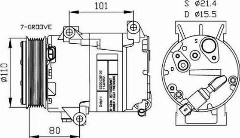 NRF 32478G - Kompressori, ilmastointilaite inparts.fi