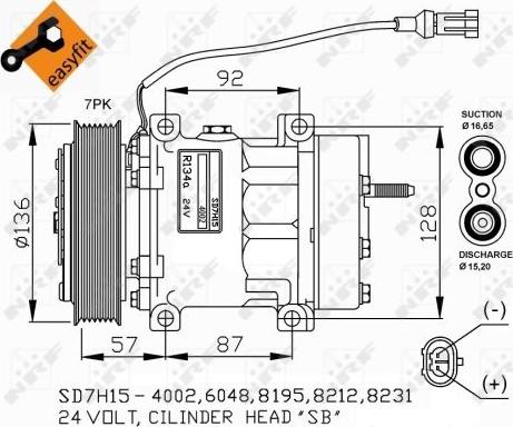 NRF 32477G - Kompressori, ilmastointilaite inparts.fi