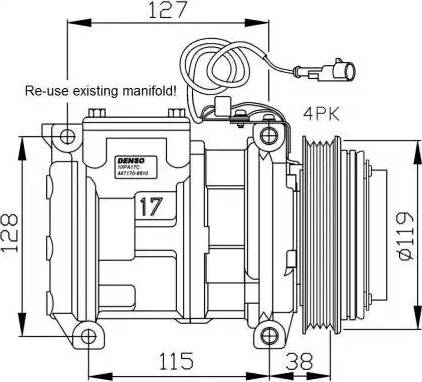 NRF 32555G - Kompressori, ilmastointilaite inparts.fi