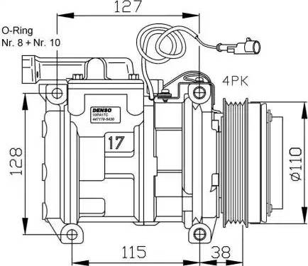 NRF 32556G - Kompressori, ilmastointilaite inparts.fi