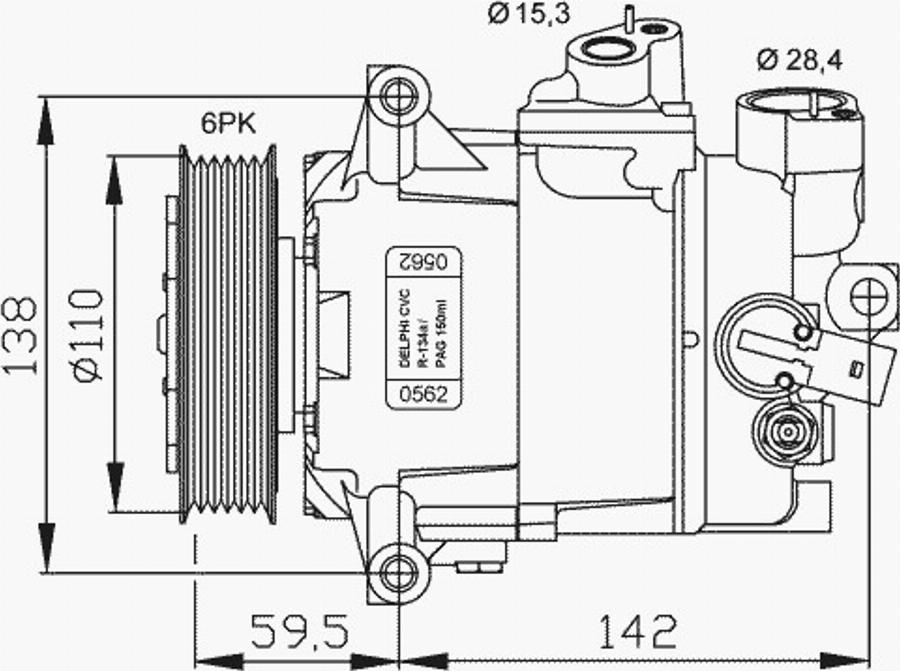 NRF 32500 - Kompressori, ilmastointilaite inparts.fi